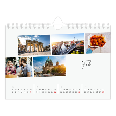 Calendario fotografico A5 — Soggiorno in città [Febbraio]