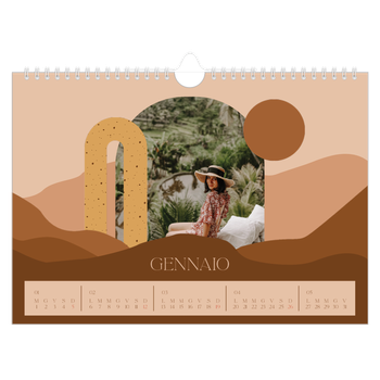 Calendario Fotografico A4 Orizzontale — Montagne