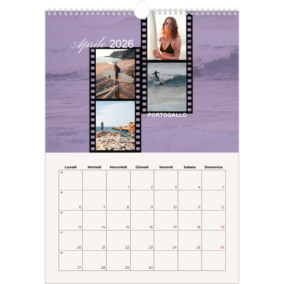 Calendario A3 verticale — Avventura [Aprile]