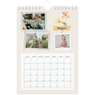 Calendario fotografico A5 — Scrapbooking vintage [copertina]