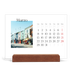 Calendario con supporto in legno orizzontale  — Il mio diario di viaggio [Marzo]