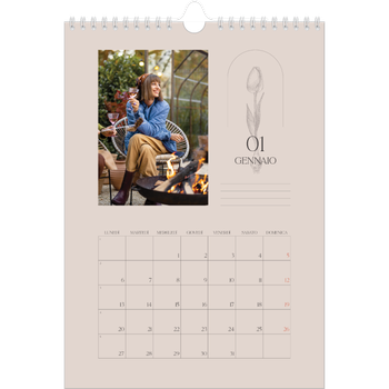 Calendario personalizzato A4 — Batanico semplice