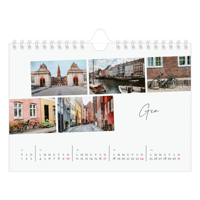 Calendario fotografico A5 — Soggiorno in città [Gennaio]