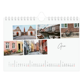 Calendario Fotografico A5 Orizzontale — Soggiorno in città
