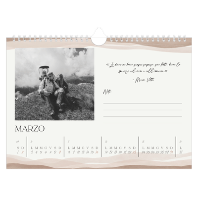 Calendario fotografico A4 — Citazioni [Marzo]
