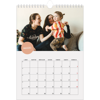 Calendario personalizzato A4 — Adesivo fotografico [copertina]