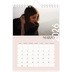 Calendario fotografico A5 — Testo sovrapposto [Marzo]