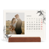 Calendario con supporto in legno orizzontale  — Inchiostro e edera [Gennaio]