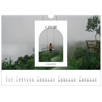 Calendario Fotografico A3 Orizzontale — L'arco aperto