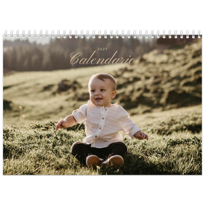 Calendario A4 Doppio — Scatole con strisce fotografiche [copertina]