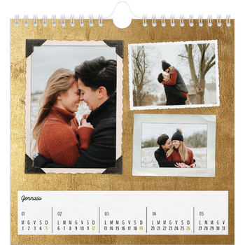 Calendario Fotografico Quadrato — Collezione di immagini