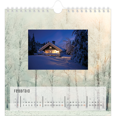 Calendari quadrati — Tornare alla natura [Febbraio]