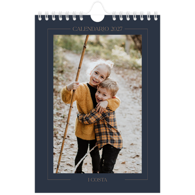 Calendario fotografico A5 — Blu prussiano [copertina]