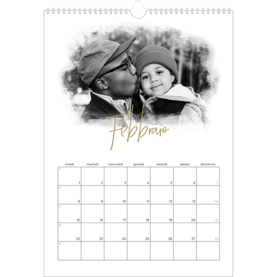Calendario A3 verticale — Effetti fotografici [Febbraio]