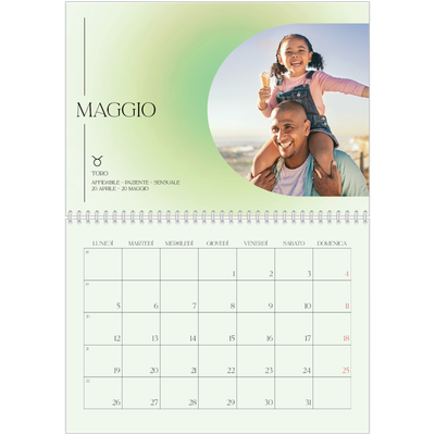 Calendario A4 Doppio — Sfumature astrologiche [copertina]
