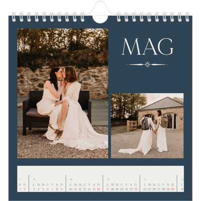 Calendari quadrati — Ardesia e grazie [Maggio]