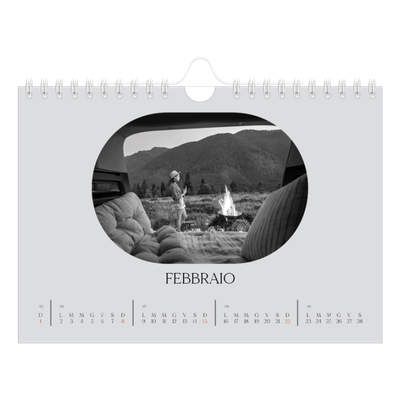 Calendario fotografico A5 — La strada aperta [Febbraio]