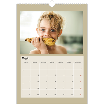 Calendario A3 verticale — Colori della terra [copertina]