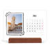 Calendario con supporto in legno orizzontale  — Istantanee da album [Aprile]
