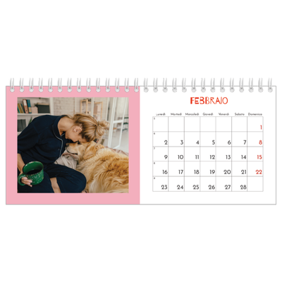 Calendari da tavolo — Divertente colorato [Febbraio]
