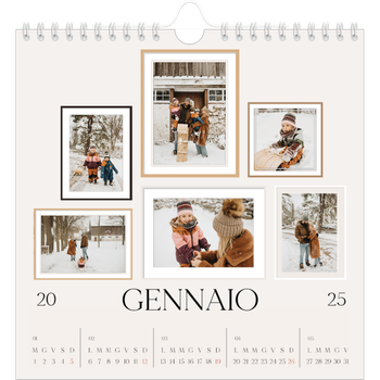Calendario Fotografico Quadrato — Galleria fotografica a parete