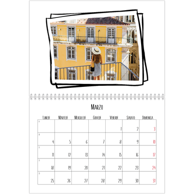 Calendario A4 Doppio — Istantanee da album [Marzo]