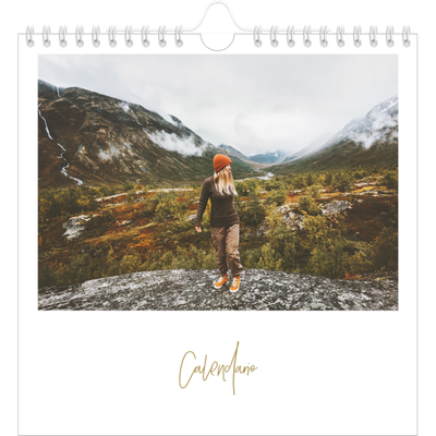 Calendari quadrati — Testo scarabocchiato [copertina]