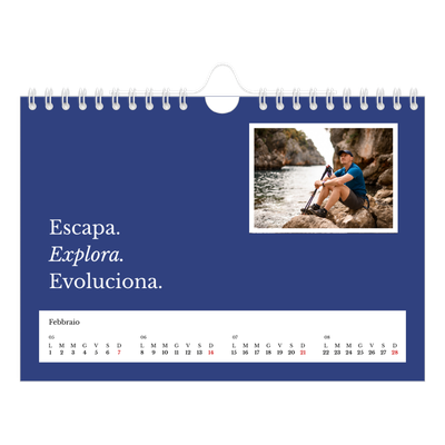 Calendario fotografico A5 — Terra editoriale [Febbraio]