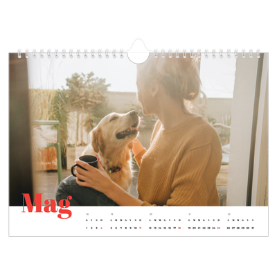 Calendario fotografico A4 — Un anno audace [copertina]