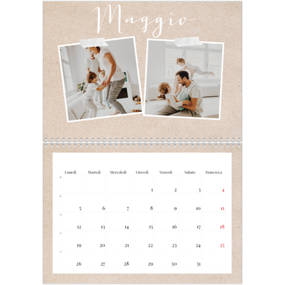 Calendario A4 Doppio — Calendario di ritagli [copertina]