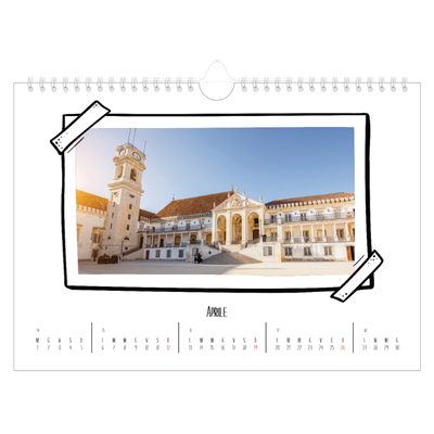 Calendario fotografico A4 — Istantanee da album [Aprile]