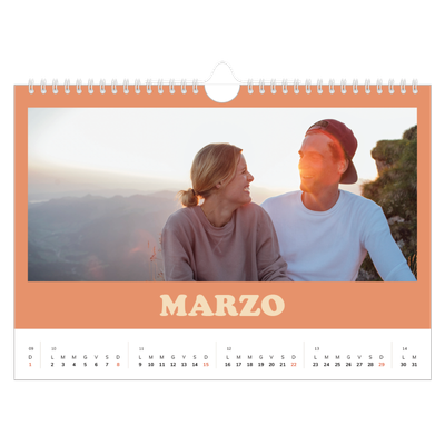 Calendario fotografico A4 — Cornici retrò [Marzo]