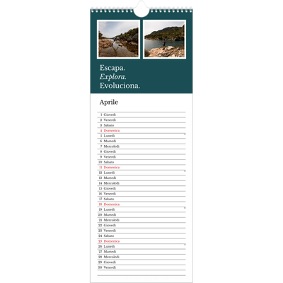 Calendario da cucina  — Terra editoriale [Aprile]
