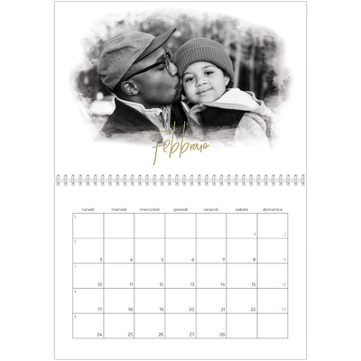 Calendario A4 Doppio — Effetti fotografici [Febbraio]