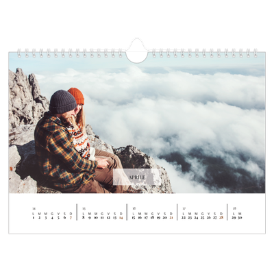 Calendario fotografico A4 — Calendario classico [Aprile]