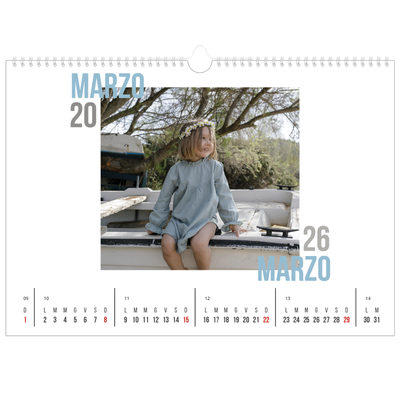 Calendario A3 orizzontale  — Tipo di coppia [Marzo]