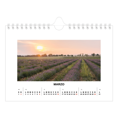 Calendario fotografico A5 — Foto semplice [Marzo]