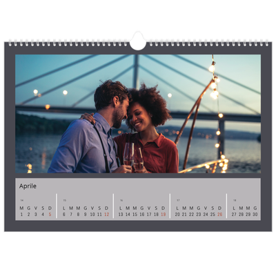 Calendario A3 orizzontale  — Colora il mio mondo [Aprile]