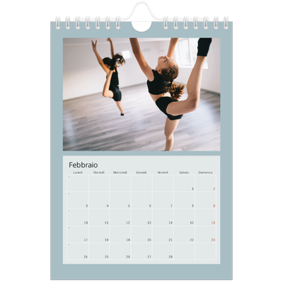 Calendario fotografico A5 — Neo Scandi [Febbraio]