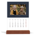 Calendario con supporto in legno verticale  — Blu prussiano [copertina]