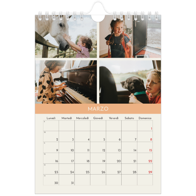 Calendario fotografico A5 — Capitoli pastello [Marzo]
