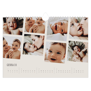 Calendario Fotografico A4 Orizzontale — Ricordi in movimento