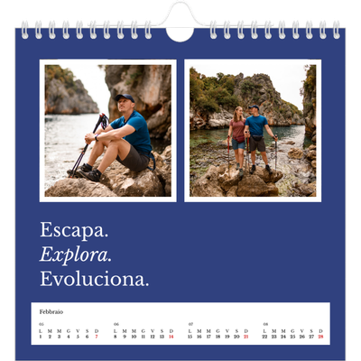 Calendari quadrati — Terra editoriale [Febbraio]