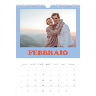 Calendario personalizzato A4 — Cornici retrò [Febbraio]