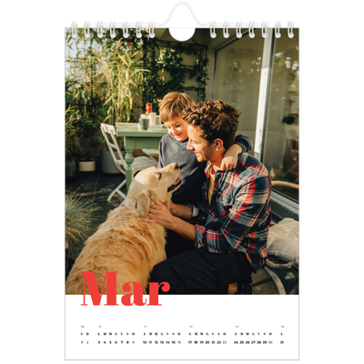 Calendario fotografico A5 — Un anno audace [Marzo]