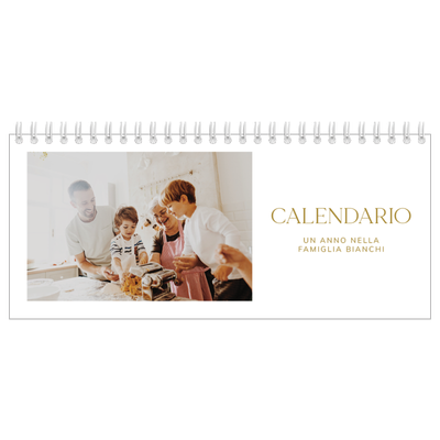 Calendari da tavolo — Testo in grande d'oro [copertina]
