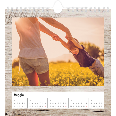 Calendari quadrati — Legno [copertina]