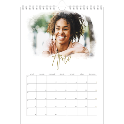Calendario personalizzato A4 — Effetti fotografici [Aprile]
