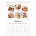 Calendario personalizzato A4 — Gattino giocherellone [Febbraio]