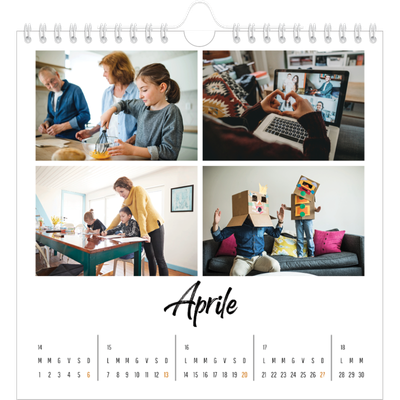 Calendari quadrati — Questo sono io [Aprile]